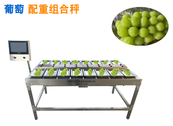 陽(yáng)光玫瑰葡萄配重秤組合秤多頭包裝機(jī)定量稱重機(jī)晴王葡萄組合秤